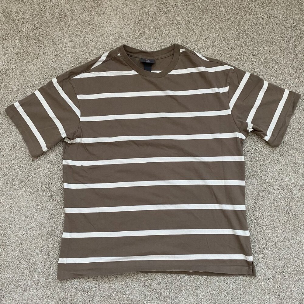 H&M Striped T-Shirt Short Sleeve size Medium - Picture 2 of 4